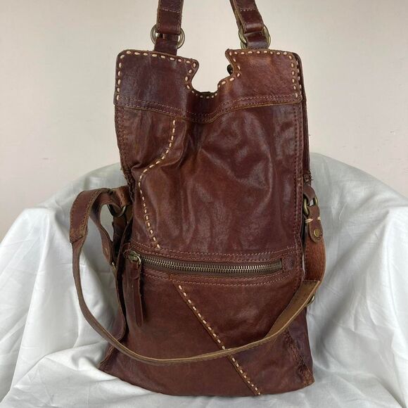 Lucky Brand Handbags - LUCKY BRAND Abby Roads Leather Cross Body Purse Made in Italy Boho